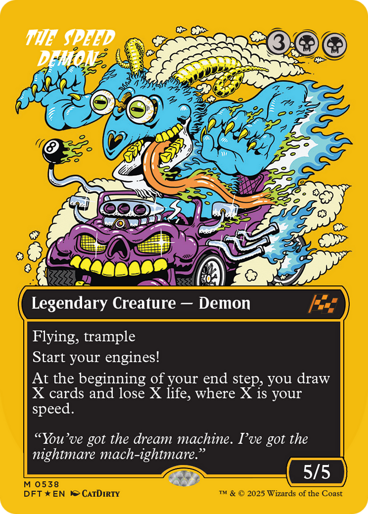 The Speed Demon  (Borderless)(DFT-538) - Aetherdrift Foil