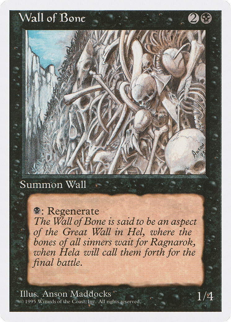 Wall of Bone (4ED-168) - Fourth Edition