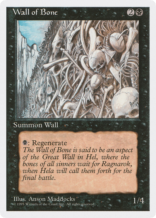 Wall of Bone (4ED-168) - Fourth Edition