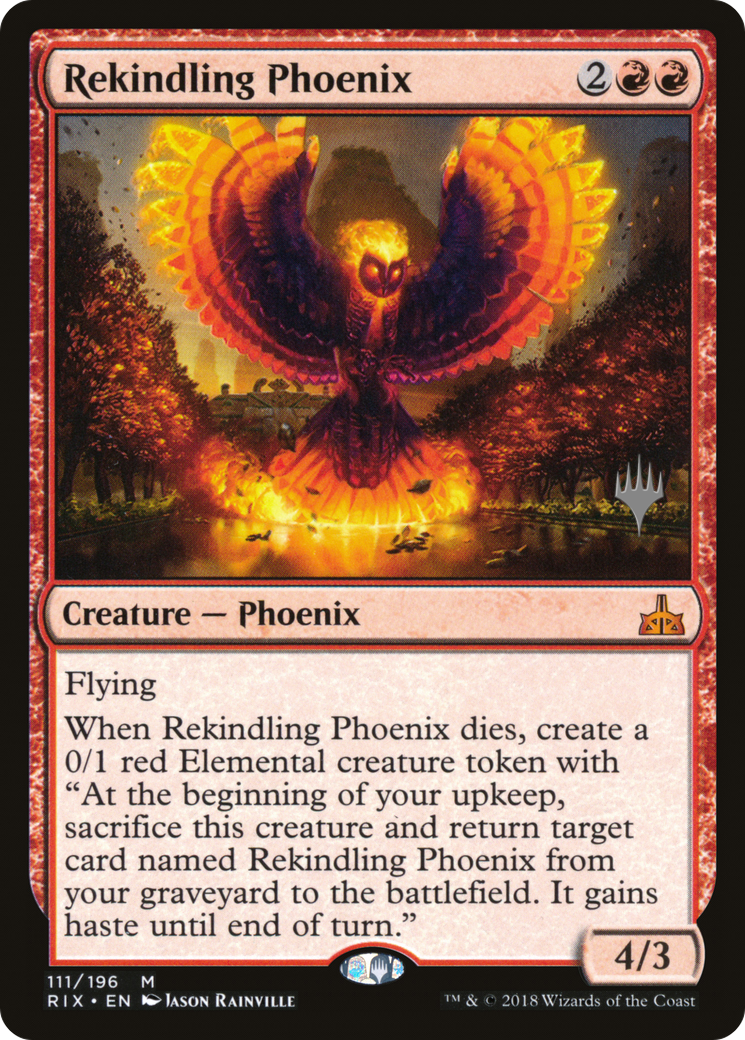 Rekindling Phoenix (PPM20-111P) - Rivals of Ixalan Promos (Promo Pack)