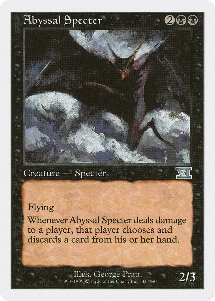 Abyssal Specter (6ED-110) - Classic Sixth Edition