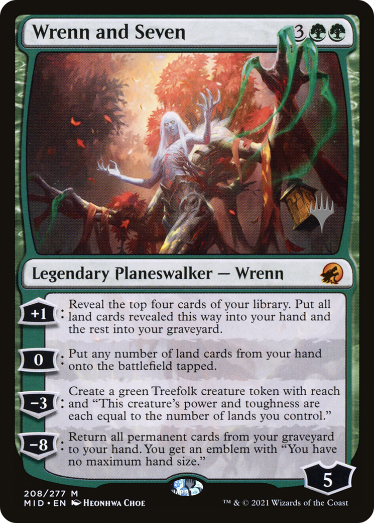 Wrenn and Seven (PPMID-208) - Innistrad: Midnight Hunt Promos (Promo Pack)