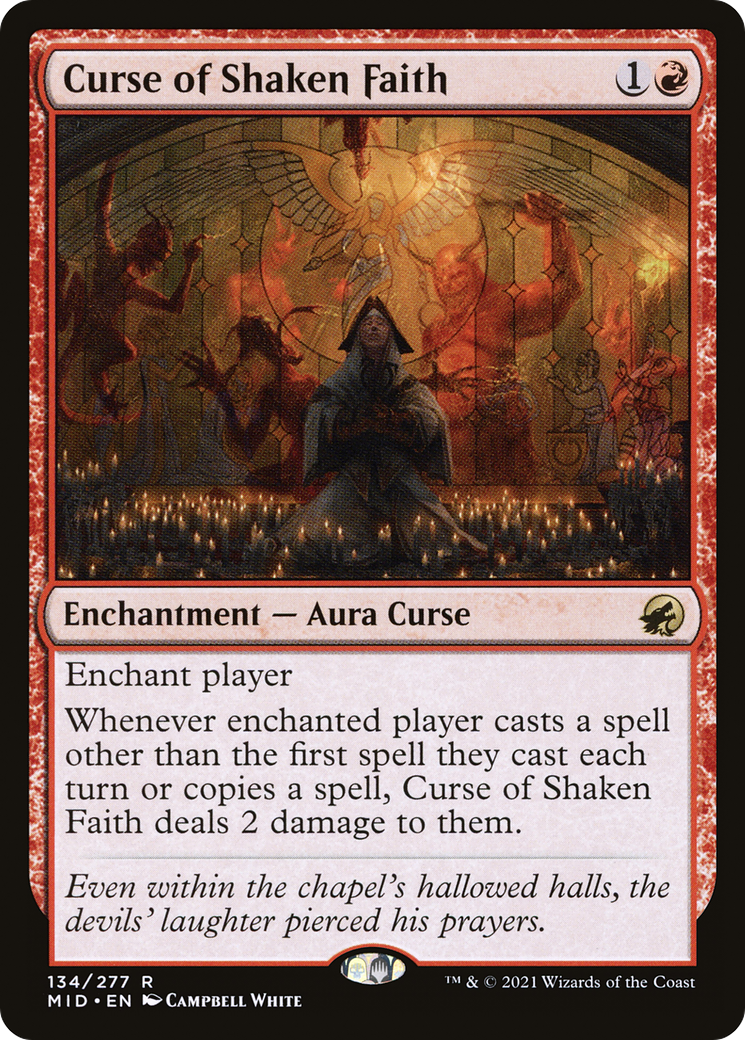 Curse of Shaken Faith (MID-134) - Innistrad: Midnight Hunt