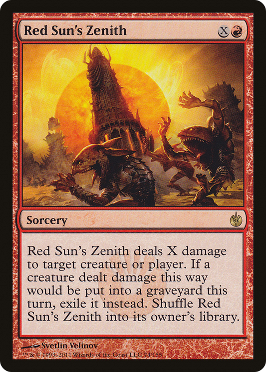 Red Sun's Zenith (MBS-074) - Mirrodin Besieged Foil