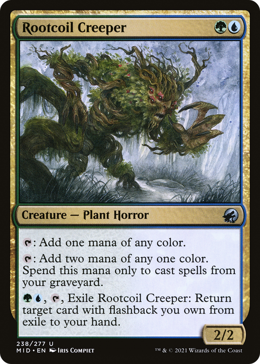 Rootcoil Creeper (MID-238) - Innistrad: Midnight Hunt Foil