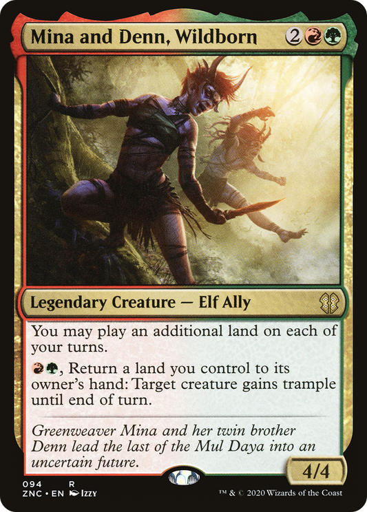 Mina and Denn, Wildborn (ZNC-094) - Zendikar Rising Commander