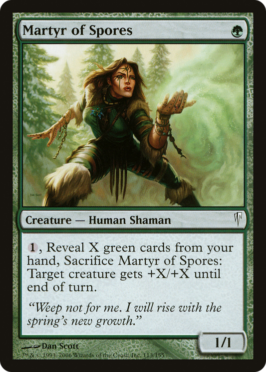 Martyr of Spores (CSP-113) - Coldsnap Foil