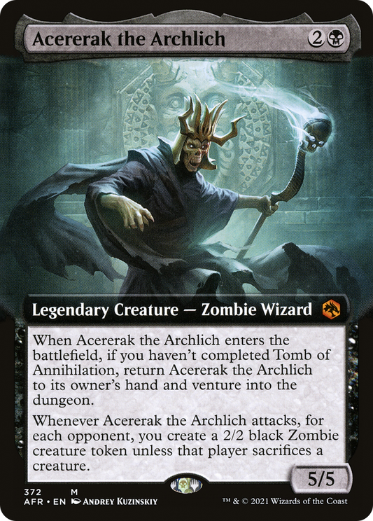 Acererak the Archlich (Extended Art)  (AFR-372) - Adventures in the Forgotten Realms: (Extended Art) Foil