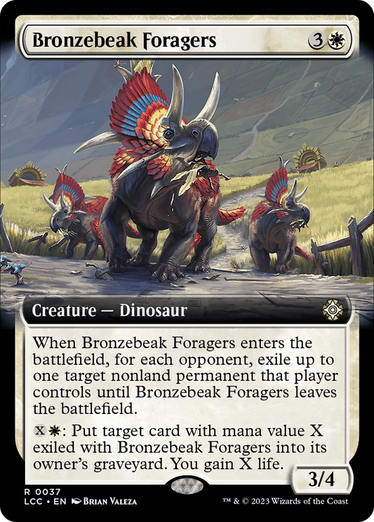 Bronzebeak Foragers (Extended Art) (LCC-037) - The Lost Caverns of Ixalan Commander: (Extended Art)