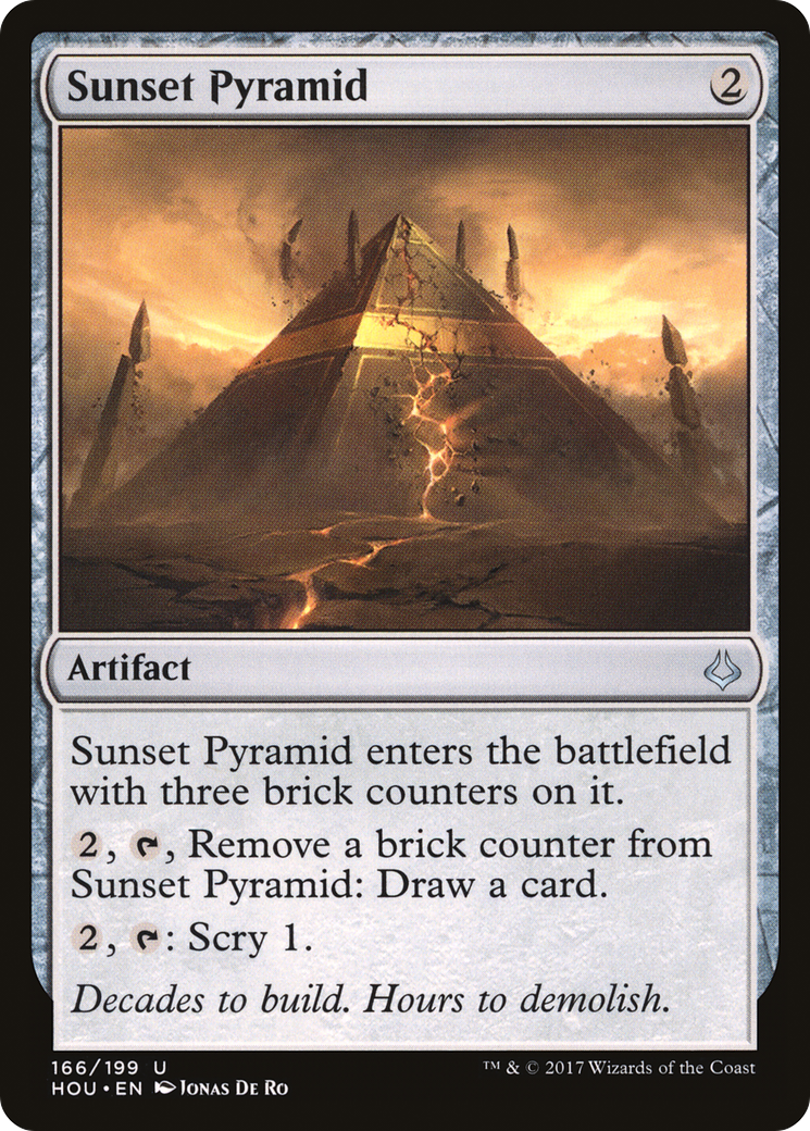 Sunset Pyramid (HOU-166) - Hour of Devastation Foil