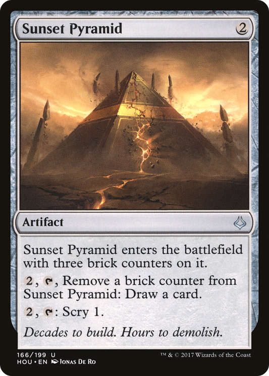 Sunset Pyramid (HOU-166) - Hour of Devastation Foil