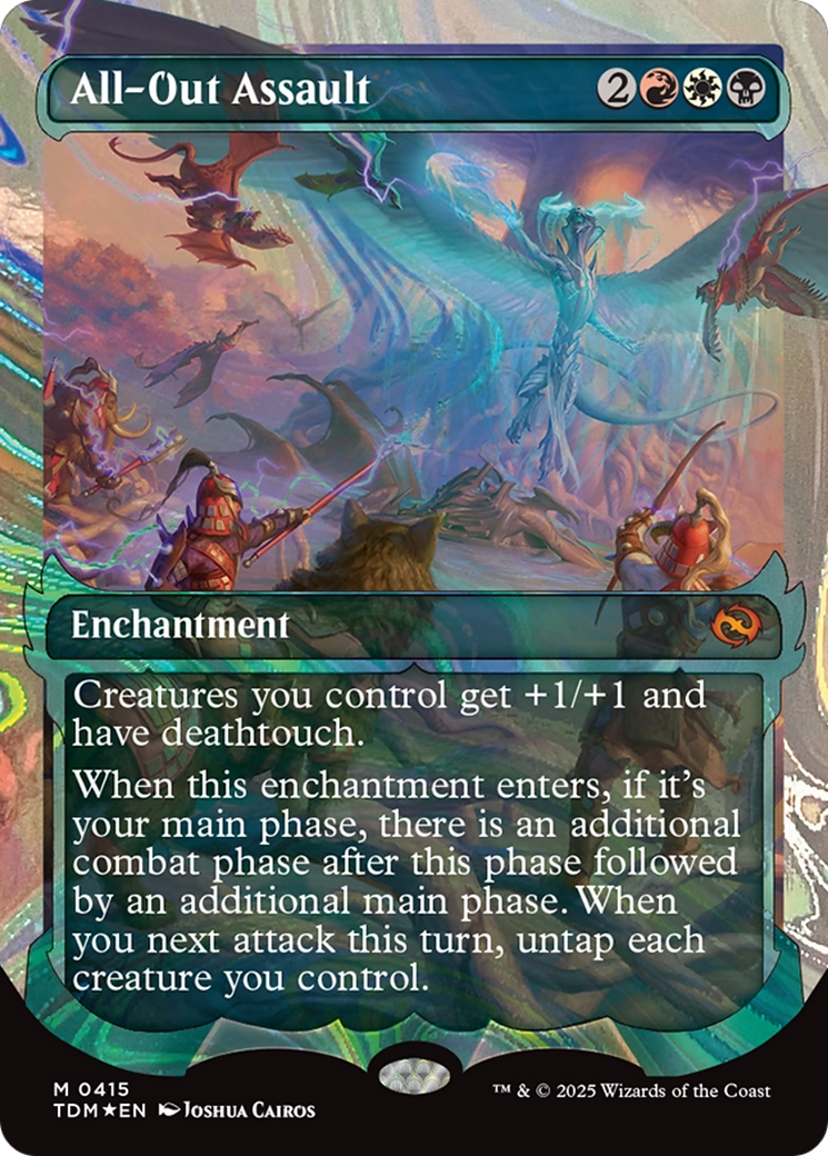 All-Out Assault (Showcase) (Halo Foil) (TDM-415) - Tarkir: Dragonstorm: (Showcase) Foil