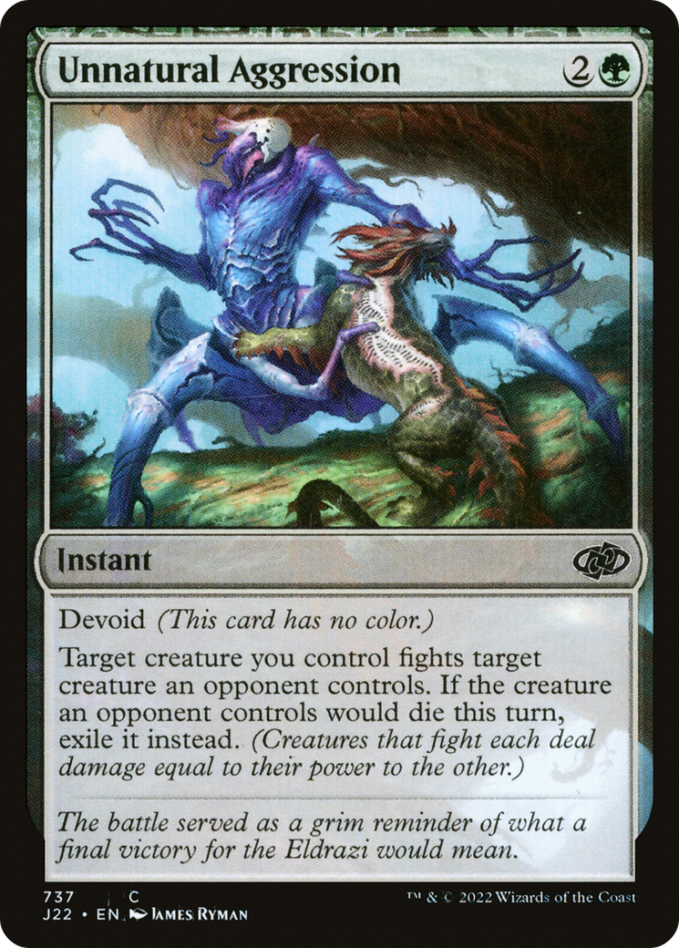 Unnatural Aggression (J22-737) - Jumpstart 2022: (devoid)