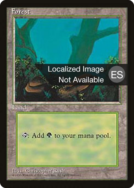 Forest (4BB-376) - Fourth Edition Foreign Black Border