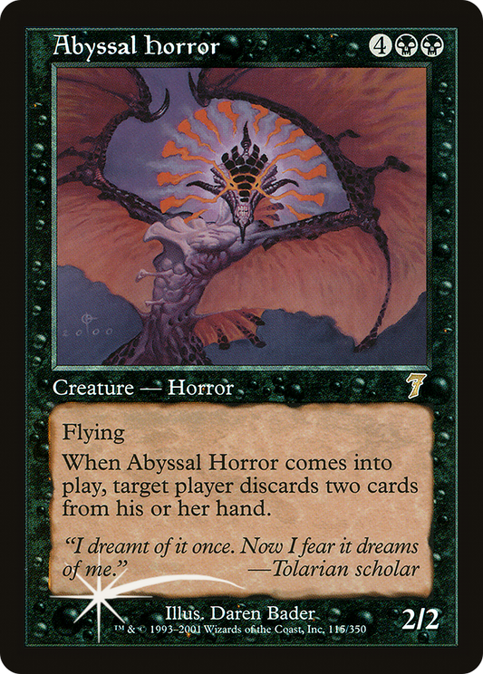 Abyssal Horror (7ED-115★) - Seventh Edition Foil