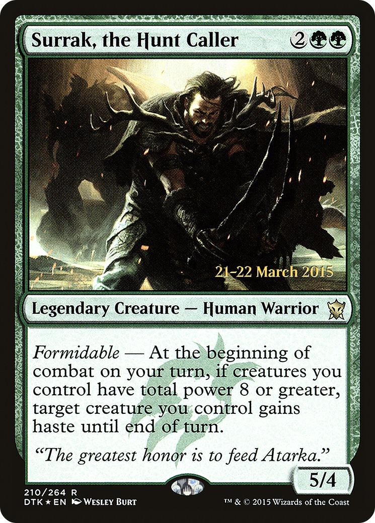 Surrak, the Hunt Caller (PDTK-210S) - Dragons of Tarkir Promos Foil