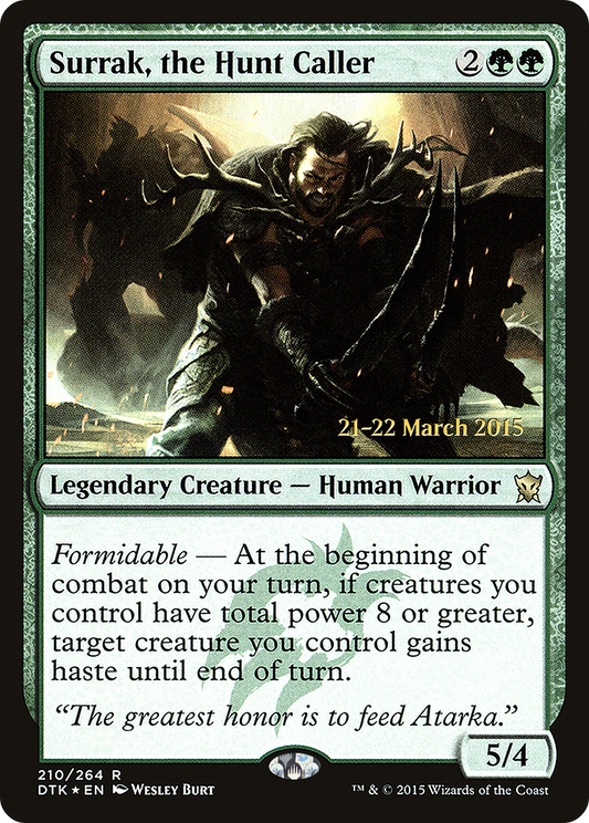 Surrak, the Hunt Caller (PDTK-210S) - Dragons of Tarkir Promos Foil