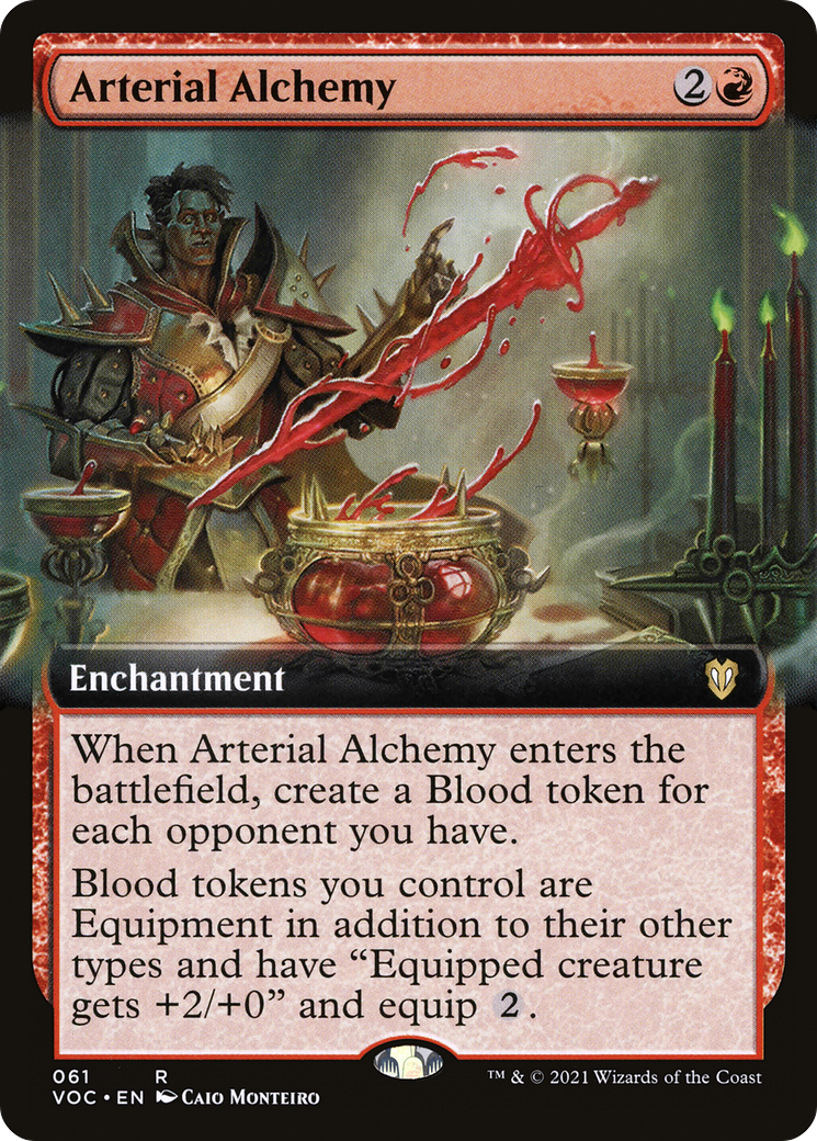 Arterial Alchemy (VOC-061) - Crimson Vow Commander: (Extended Art)