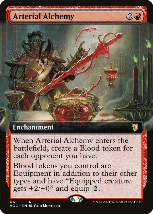 Arterial Alchemy (VOC-061) - Crimson Vow Commander: (Extended Art)