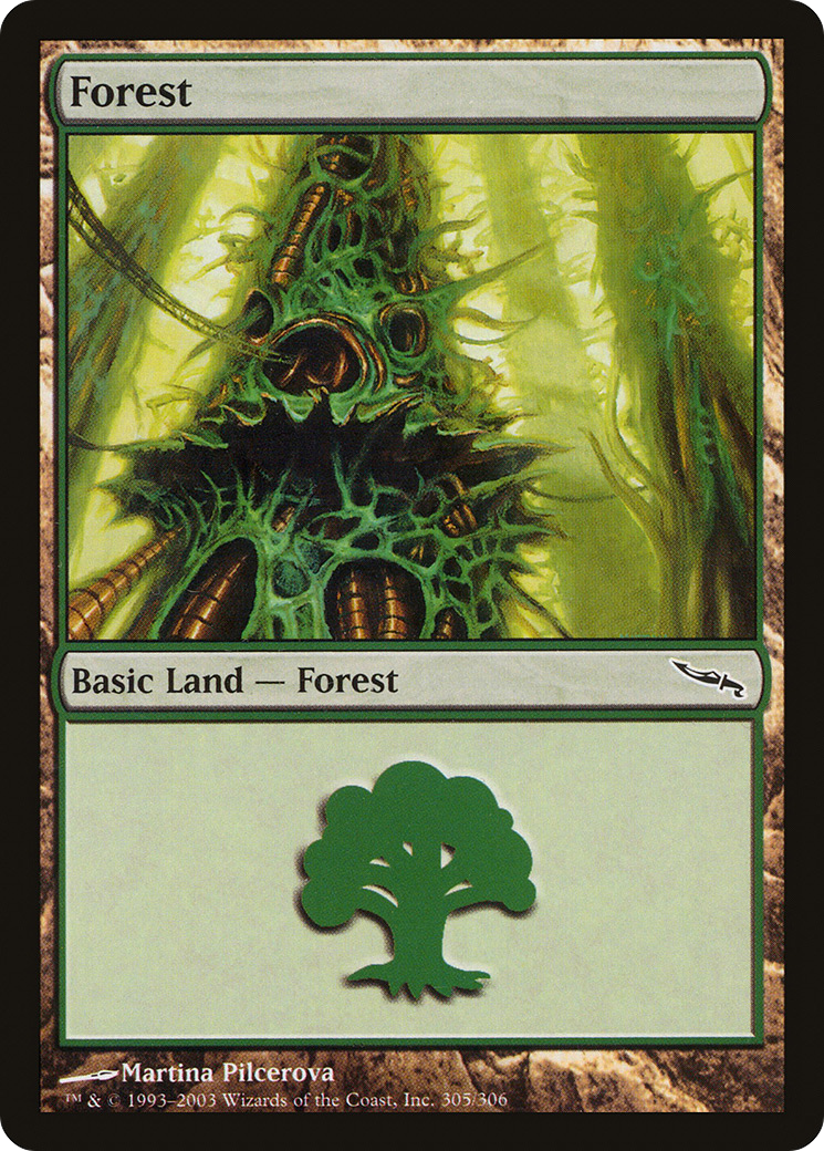 Forest (MRD-305) - Mirrodin Foil