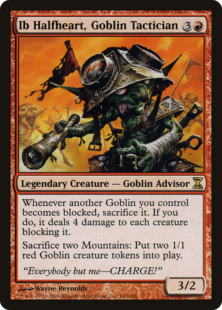 Ib Halfheart, Goblin Tactician (TSP-163) - Time Spiral