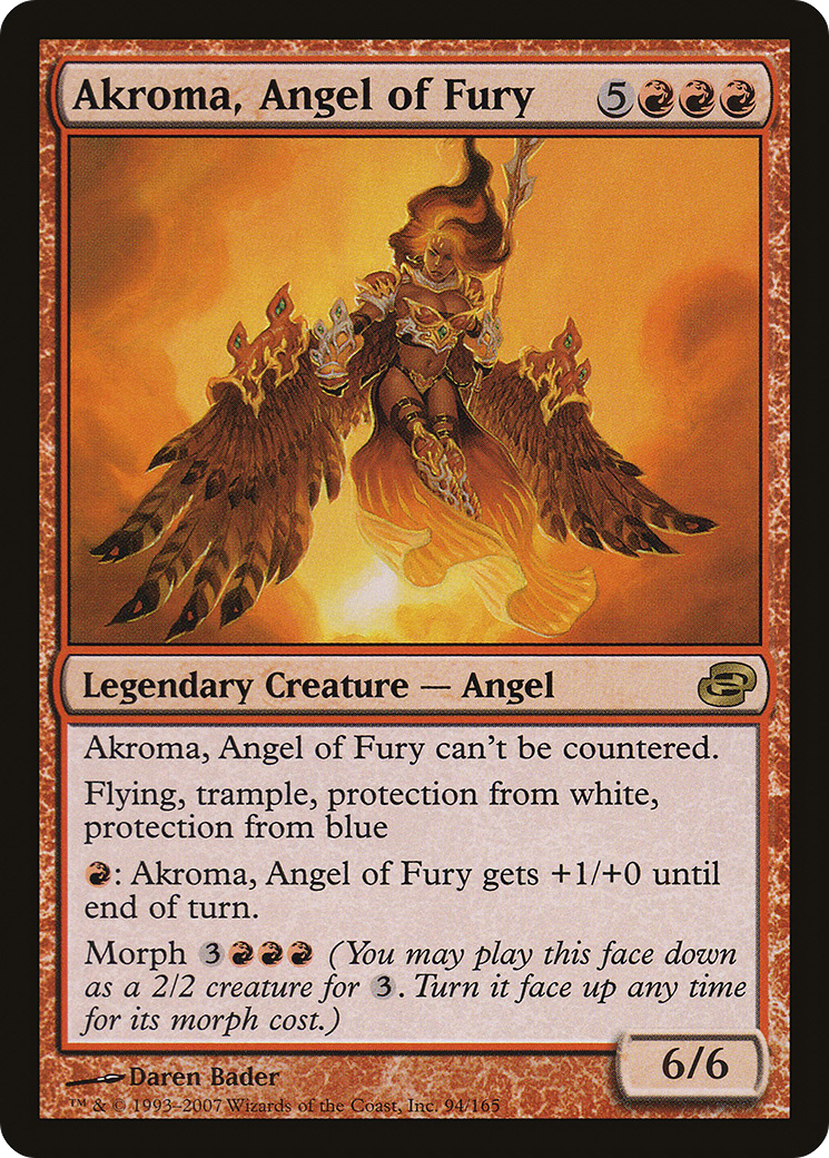 Akroma, Angel of Fury (PLC-094) - Planar Chaos