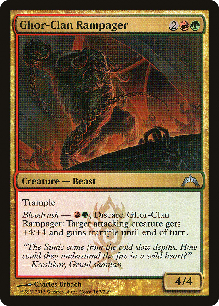 Ghor-Clan Rampager (GTC-167) - Gatecrash Foil