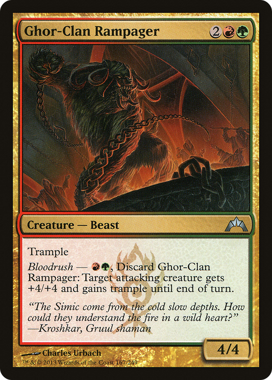 Ghor-Clan Rampager (GTC-167) - Gatecrash Foil