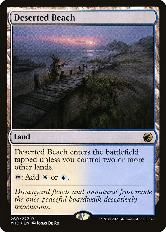 Deserted Beach (MID-260) - Innistrad: Midnight Hunt Foil