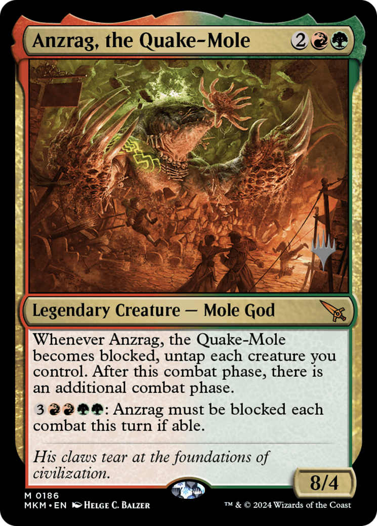 Anzrag, the Quake-Mole (PPMKM-186) - Murders at Karlov Manor Promos (Promo Pack)