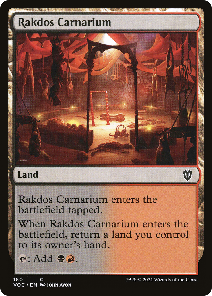 Rakdos Carnarium (VOC-180) - Crimson Vow Commander