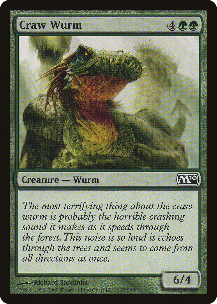 Craw Wurm (M10-173) - Magic 2010 Foil