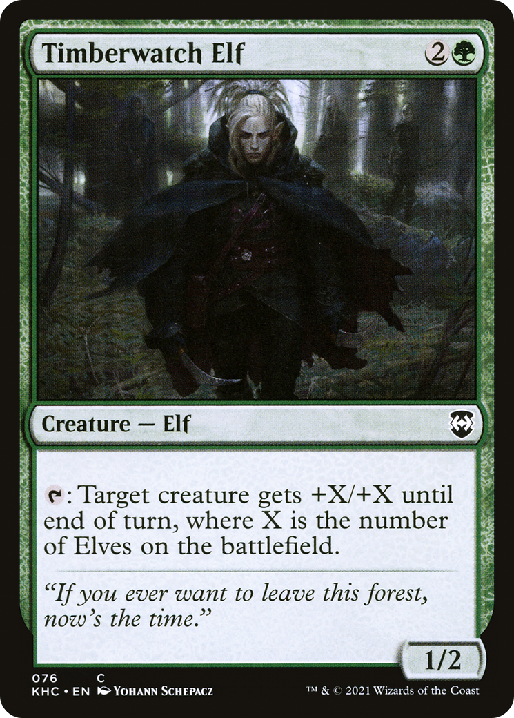 Timberwatch Elf (KHC-076) - Kaldheim Commander