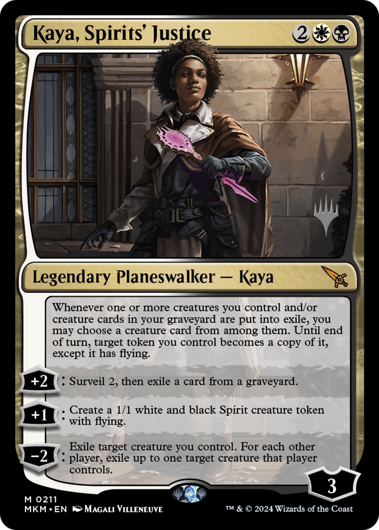 Kaya, Spirits' Justice (PMKM-211P) - Murders at Karlov Manor Promos Foil