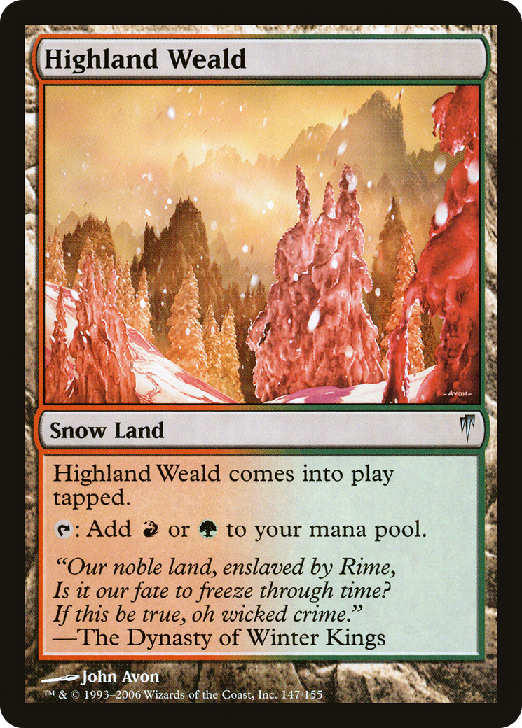 Highland Weald (CSP-147) - Coldsnap Foil