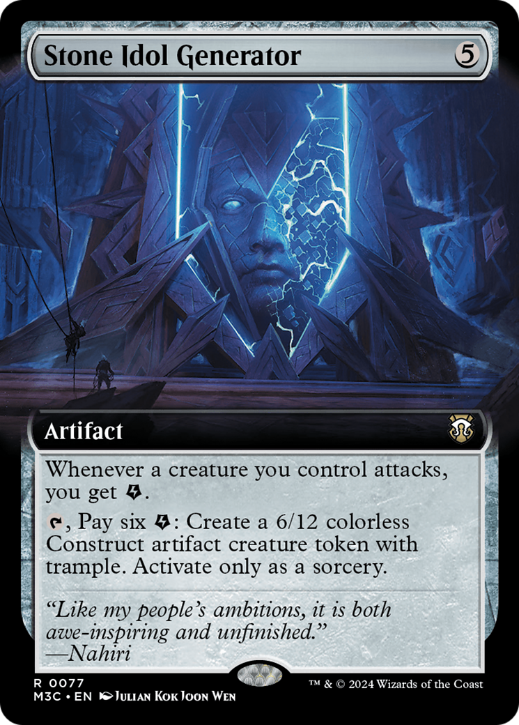 Stone Idol Generator (M3C-077) - Modern Horizons 3 Commander: (Extended Art)