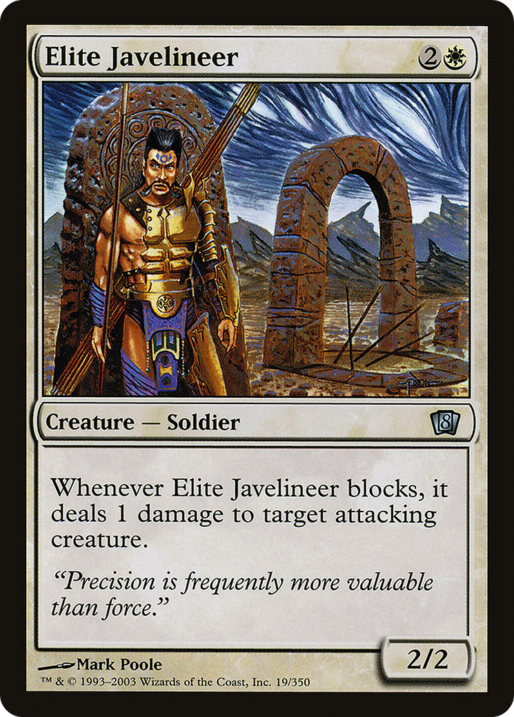 Elite Javelineer (8ED-19★) - Eighth Edition Foil