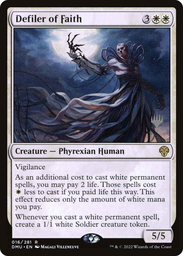 Defiler of Faith  (PPDMU-016) - Dominaria United Promos (Promo Pack) Foil