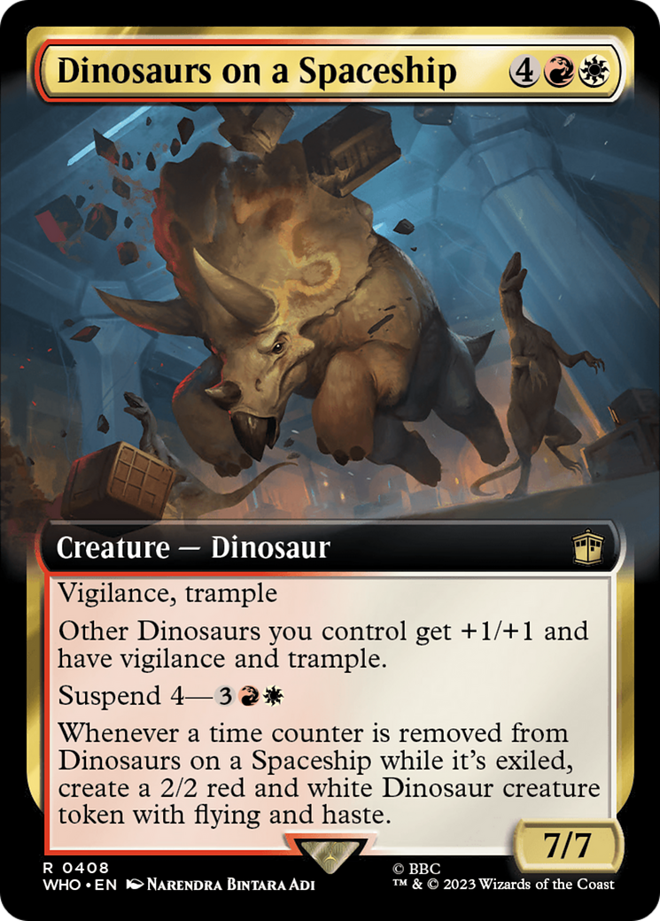 Dinosaurs on a Spaceship (Extended Art)  (WHO-408) - Doctor Who: (Extended Art)