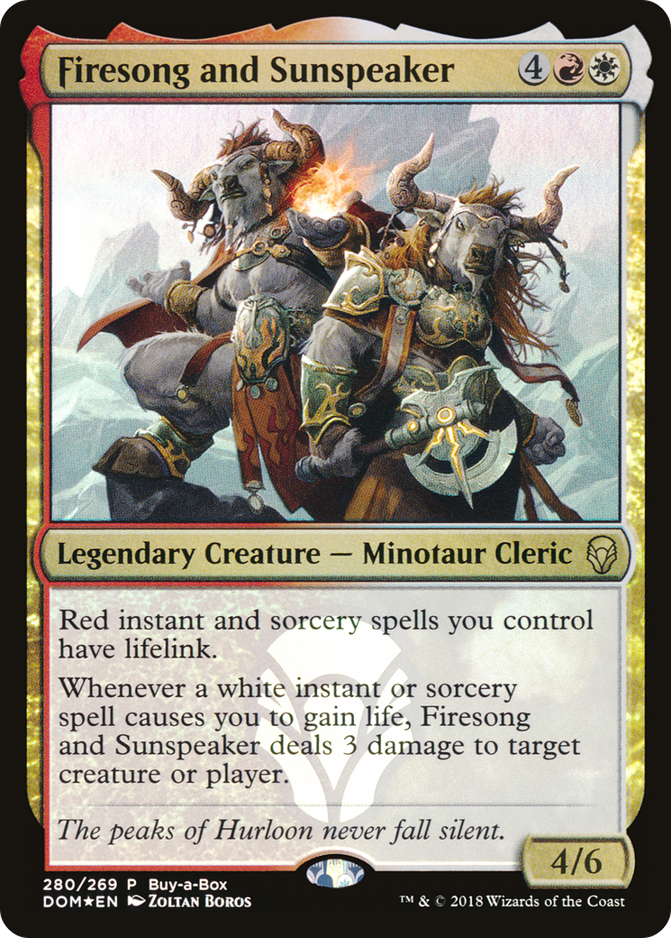 Firesong and Sunspeaker (DOM-280) - Dominaria Foil