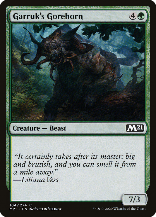Garruk's Gorehorn (M21-184) - Core Set 2021