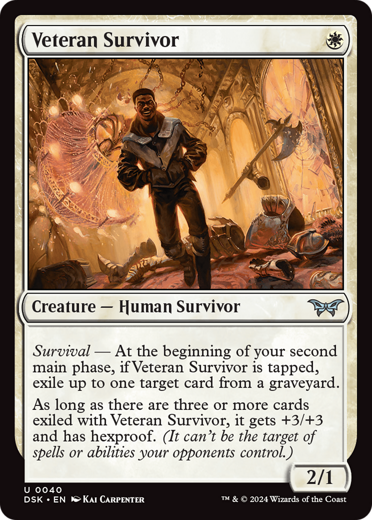 Veteran Survivor (DSK-040) - Duskmourn: House of Horror Foil