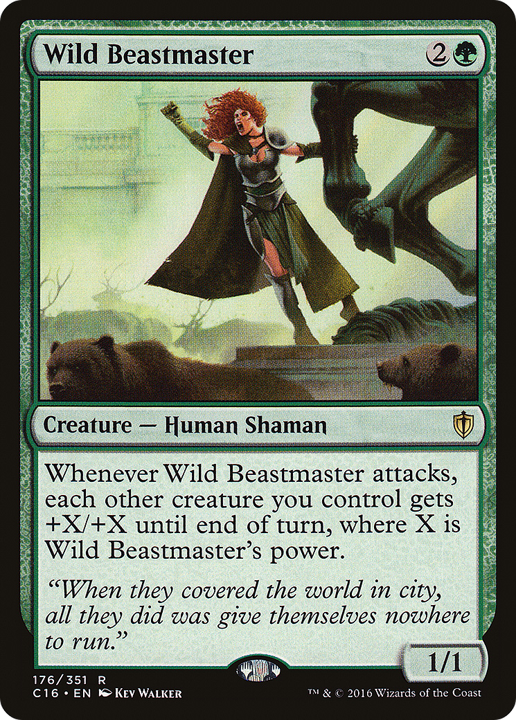 Wild Beastmaster (C16-176) - Commander 2016