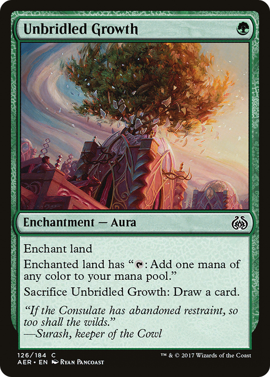 Unbridled Growth (AER-126) - Aether Revolt Foil