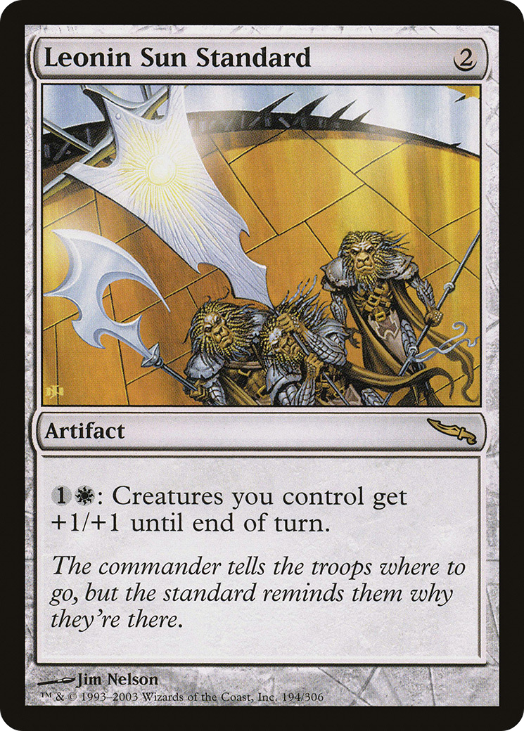 Leonin Sun Standard (MRD-194) - Mirrodin Foil