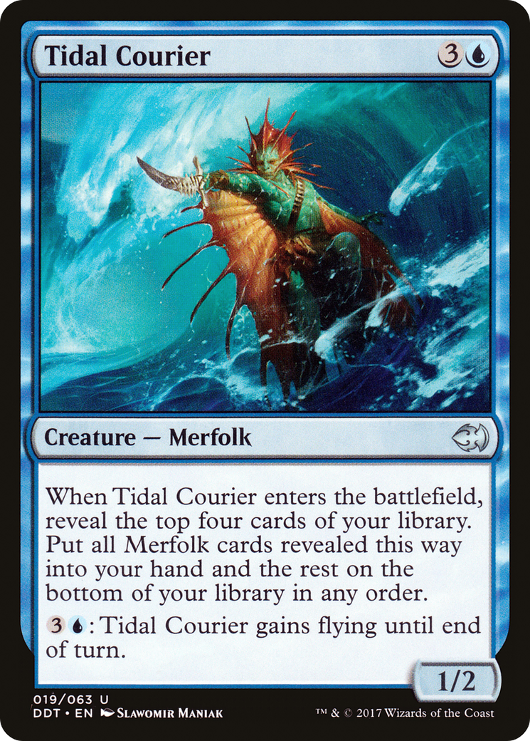 Tidal Courier (DDT-019) - Duel Decks: Merfolk vs. Goblins