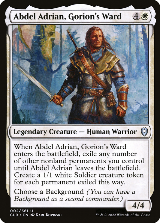 Abdel Adrian, Gorion's Ward (CLB-002) - Commander Legends: Battle for Baldur's Gate Foil