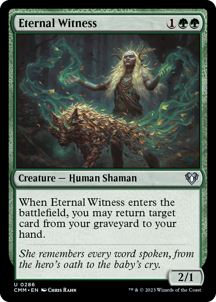 Eternal Witness (CMM-286) - Commander Masters Foil