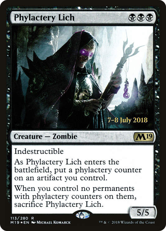 Phylactery Lich (PM19-113S) - Core Set 2019 Promos Foil