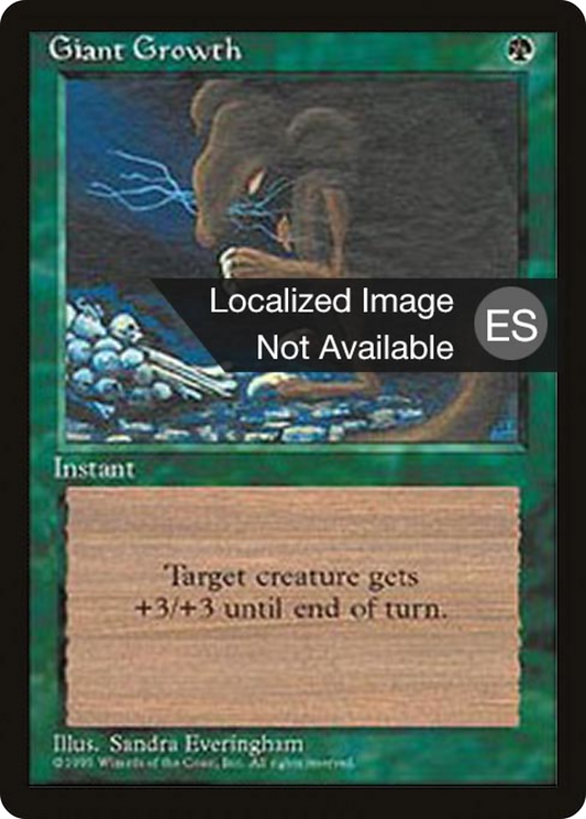 Giant Growth (4BB-248) - Fourth Edition Foreign Black Border